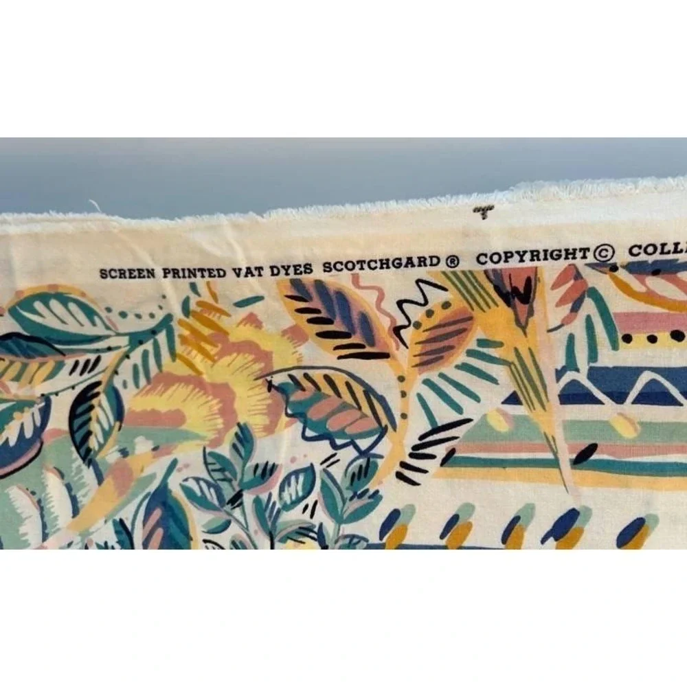 Rare Collier Campbell for P. Kaufmann Fabric Pattern 123 - Birdsong Bird Print